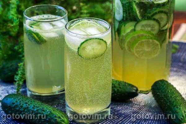 Огірковий лимонад із лаймом